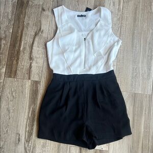 Express Black and White Romper